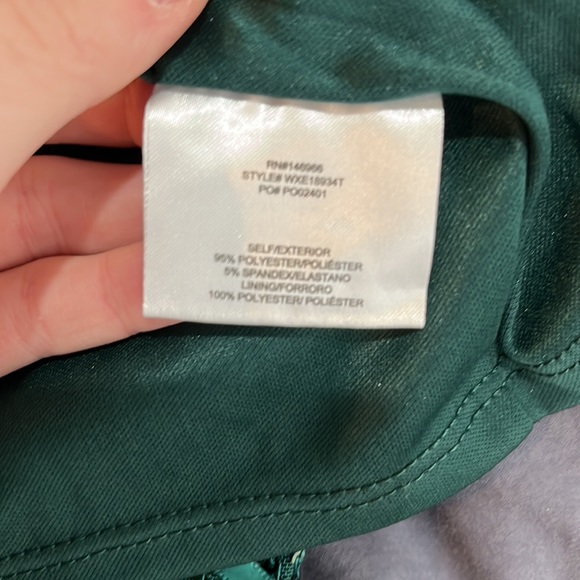 Crystal sky emerald green sequin one strap mini dress - Picture 10 of 10